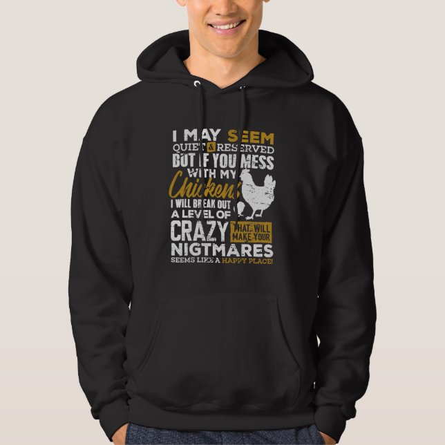Cute Chicken Lover Farmer   Hoodie (Front)