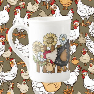 cute chicken lovers Country Bone China Mug