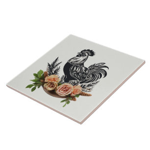Cute chicken lovers Country Tile