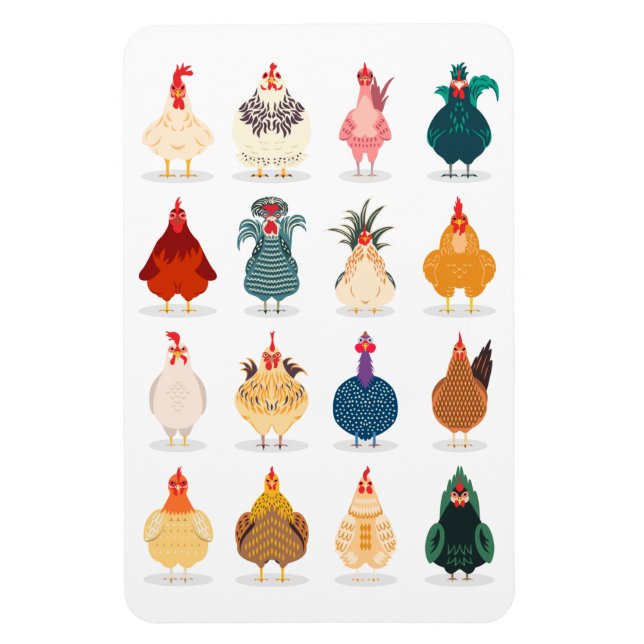 Cute Chicken Magnet (Vertical)