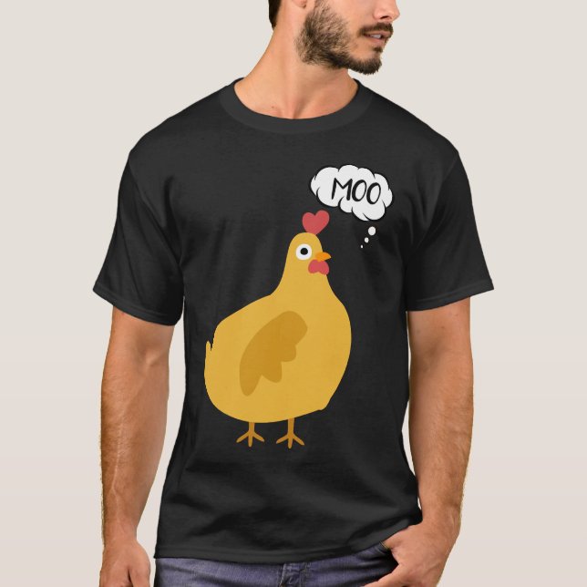 Cute Chicken Moo   T-Shirt (Front)