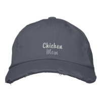 Cute Chicken Mum Vintage Scotland Blue Pink