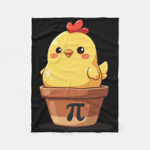 Cute Chicken Pot Pi Day Pie Math Teachers Lover 3. Fleece Blanket