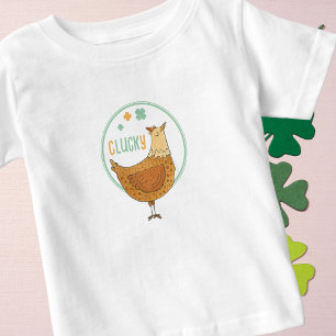 Cute Chicken St. Patricks Day Lucky Baby T-Shirt