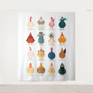 Cute Chicken Tapestry
