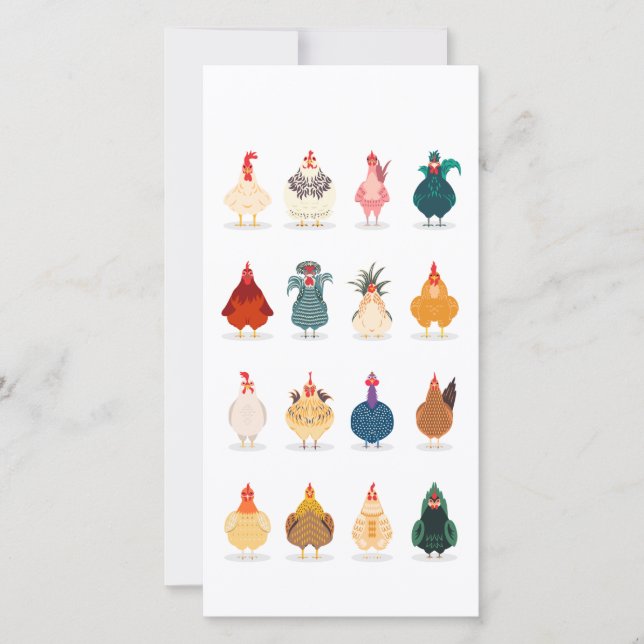 Cute Chicken Thank You Card (Front)