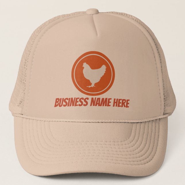 Cute Chicken vendors add name hat (Front)