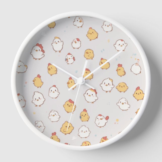Cute Chicks Clock (Front)