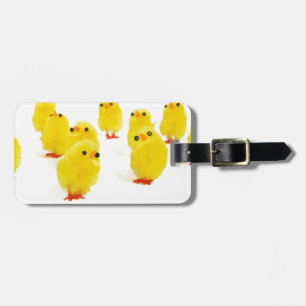 cute chicks luggage tag
