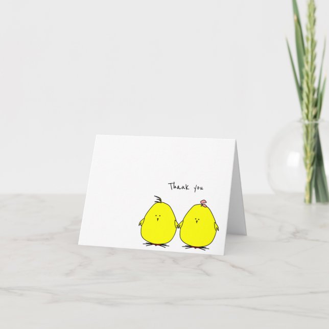 Cute Chicks Thank You Card (Front)