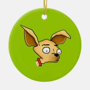 Cute Chihuahua Ceramic Tree Decoration
