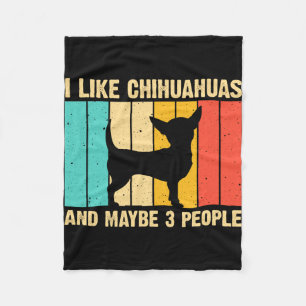 Cute chihuahua design for women kids men pet puppy fleece blanket
