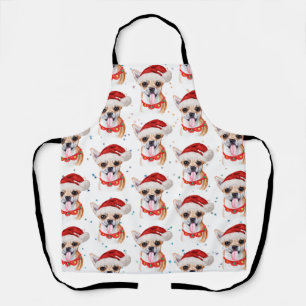 Cute Chihuahua Dog Christmas Pattern Apron