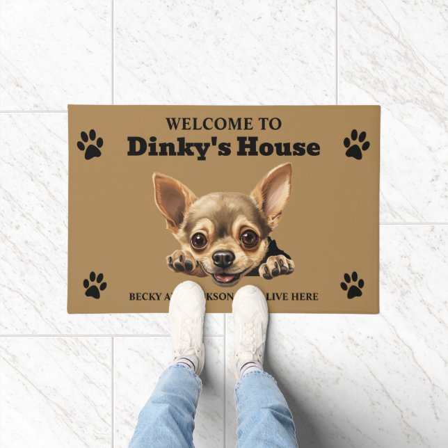 Cute Chihuahua Dog Doormat (Indoor)