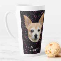 Cute Chihuahua Dog Elegant Purple Glitter Design