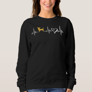 Cute Chihuahua Dog Heartbeat For Men Women Kids Sweatshirt
