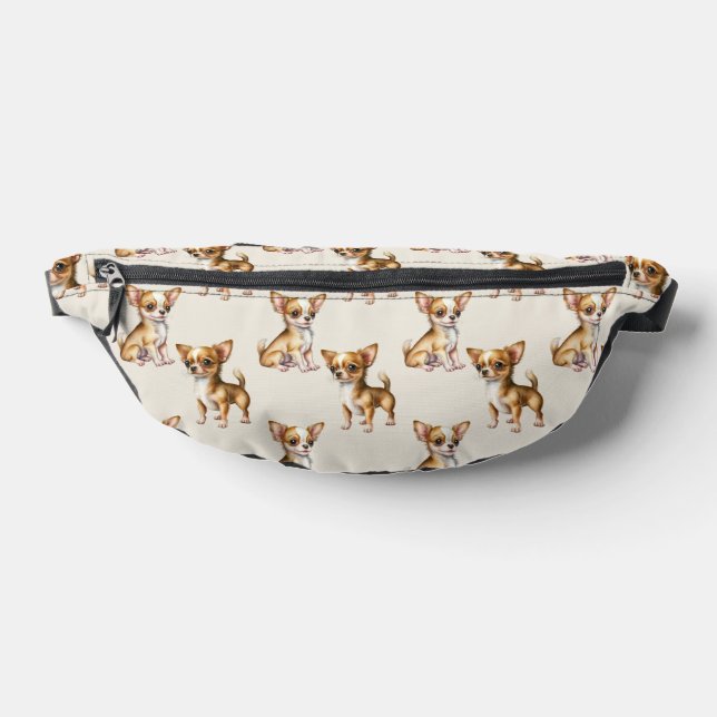 Cute Chihuahua Dog Pattern Bum Bags (Lay Down)
