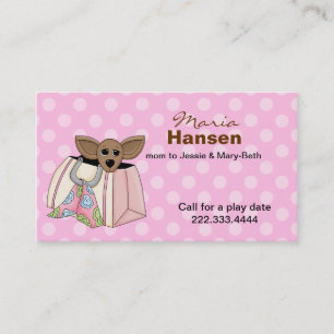 Cute Chihuahua in a Purse Mummy Card