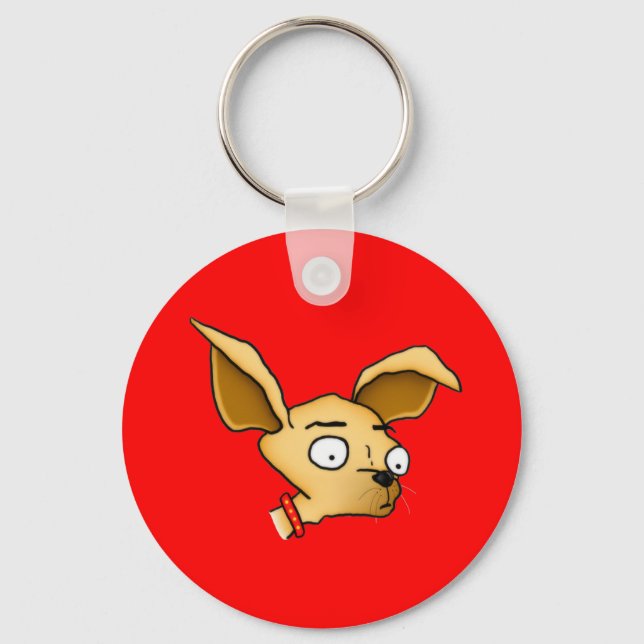 Cute Chihuahua Key Ring (Front)