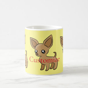 Cute Chihuahua Mama Art Thunder_Cove Coffee Mug