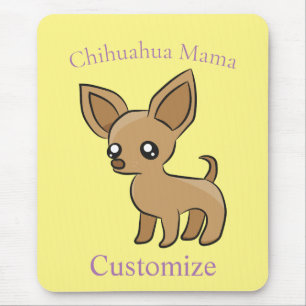 Cute Chihuahua Mama Art Thunder_Cove Mouse Pad