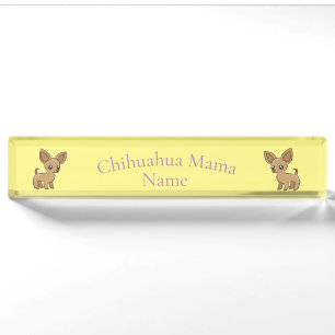 Cute Chihuahua Mama Art Thunder_Cove Nameplate