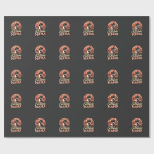 Cute Chihuahua Mama Bow Dog Mum Wrapping Paper