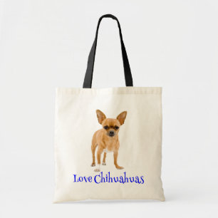 Cute Chihuahua Mum Puppy Dog Dad Rescue Adoption Tote Bag