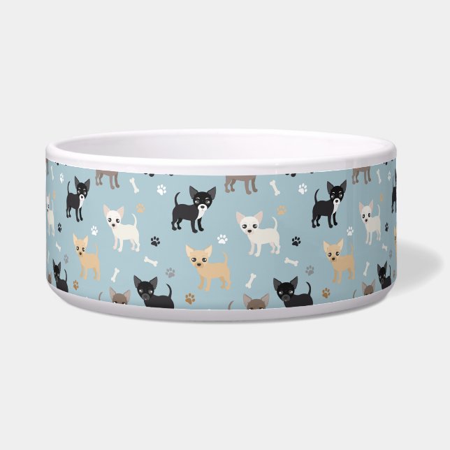Cute Chihuahua Pattern Blue (Front)