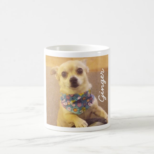 Cute Chihuahua Personalised Pet Coffee Mug (Center)
