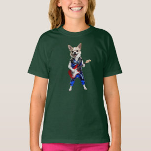 Cute Chihuahua Rock Star Kids' T-Shirt