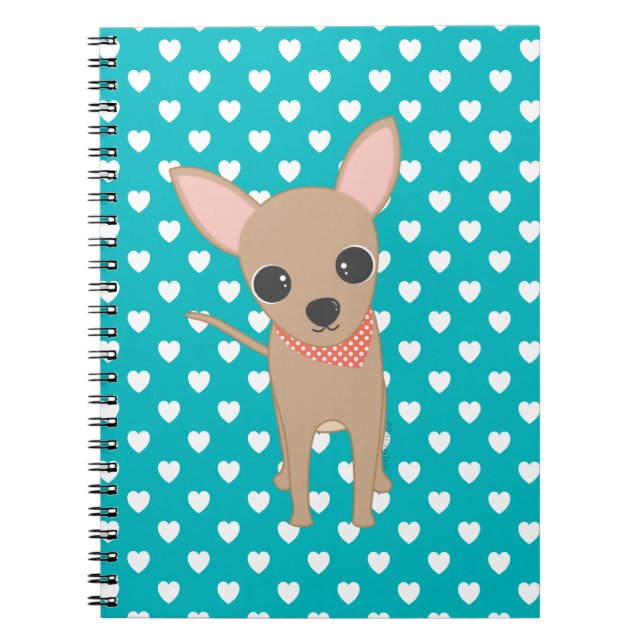 Cute Chihuahua Spiral Notebook (Front)