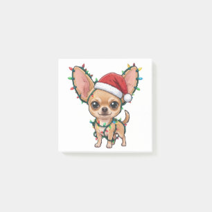 Cute Chihuahua Wearing a Cosy Christmas Sweater Post-it Notes