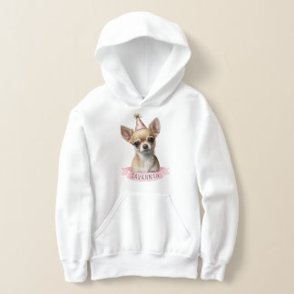 Cute Chihuahua with Pink Hat Name Sweet Dog Love H