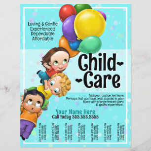 Cute Child Care. Day Care. Summer 8x10 Tear Sheet