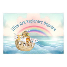 Cute Child Care Daycare Noah's Ark Business