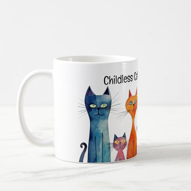 Cute Childless Cat Lady for Kamala Coffee Mug (Left)