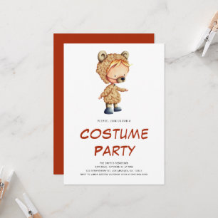 Cute Children Costume Party Invitation