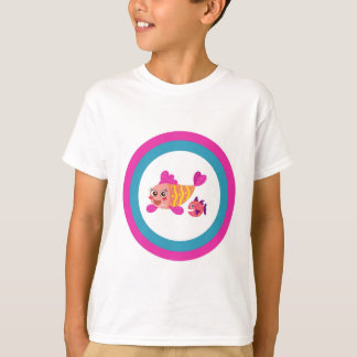 Cute Children’s T-Shirt Two Cartoon Fish