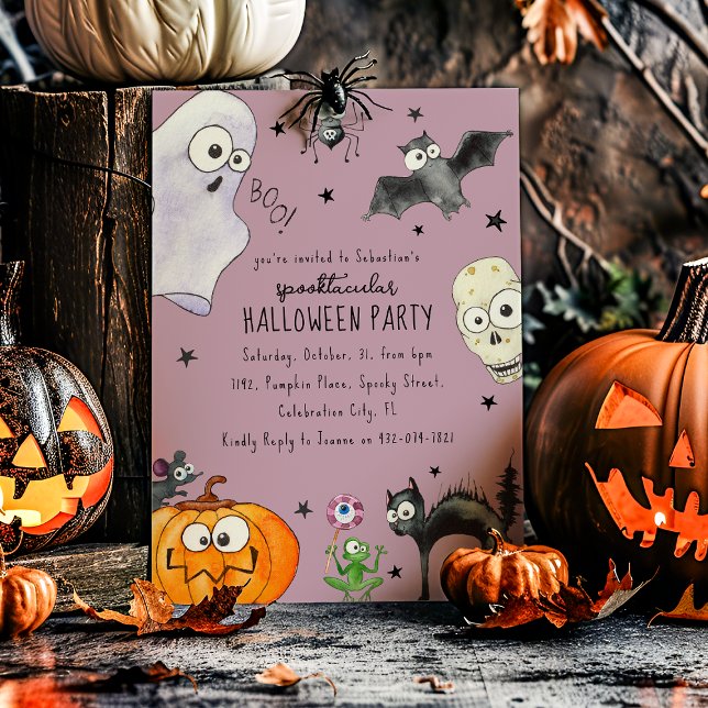 Cute Children's Fun Halloween Invitation (Creator Uploaded)