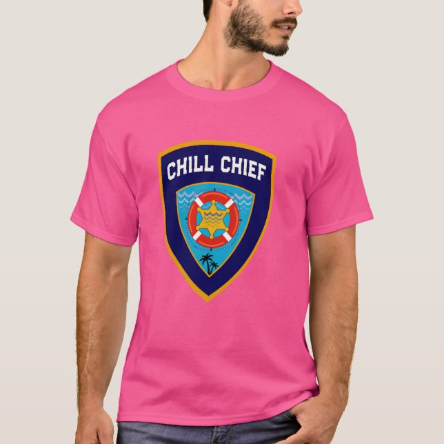 Cute CHILL CHIEF Beach Vacation Squad Chillin' Lik T-Shirt (Front)
