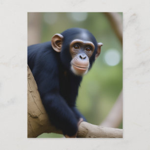 Cute Chimp Postcard