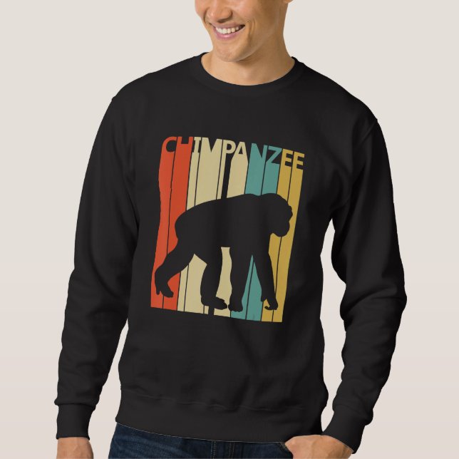 Cute Chimpanzee Animal Sweatshirt (Front)