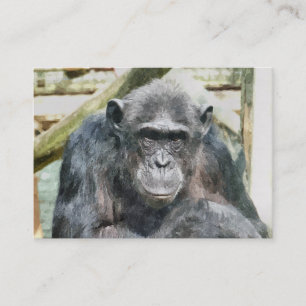 CUTE CHIMPANZEE BUSINESS CARD
