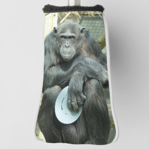 CUTE CHIMPANZEE GOLF HEAD COVER