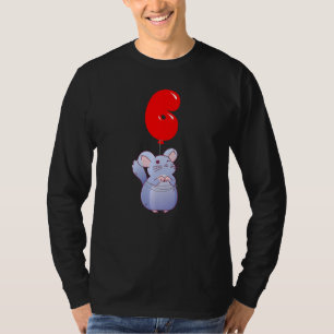 Cute Chinchilla  6th Birthday  Kids Balloon Party T-Shirt