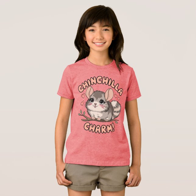 Cute Chinchilla Charm Tri-Blend Shirt (Front Full)