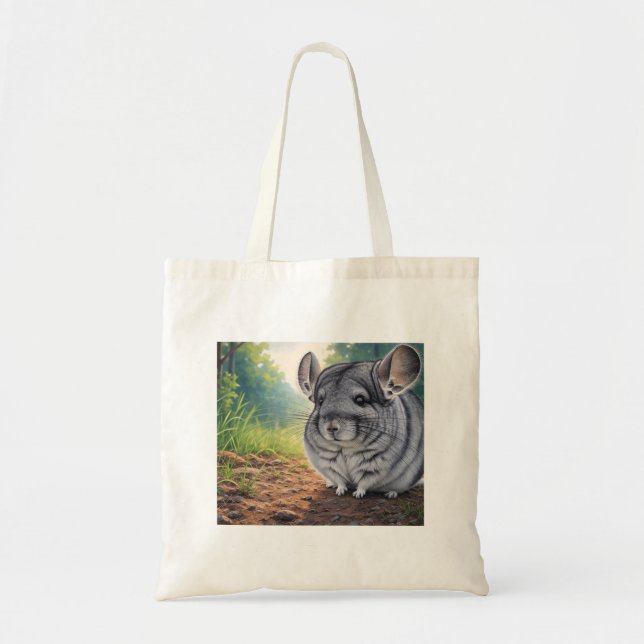 Cute Chinchilla  Tote Bag (Front)