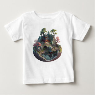 Cute Chinese Fantasy 3D Landscape Baby Top