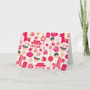 Cute Chinese New Year Greeting Card